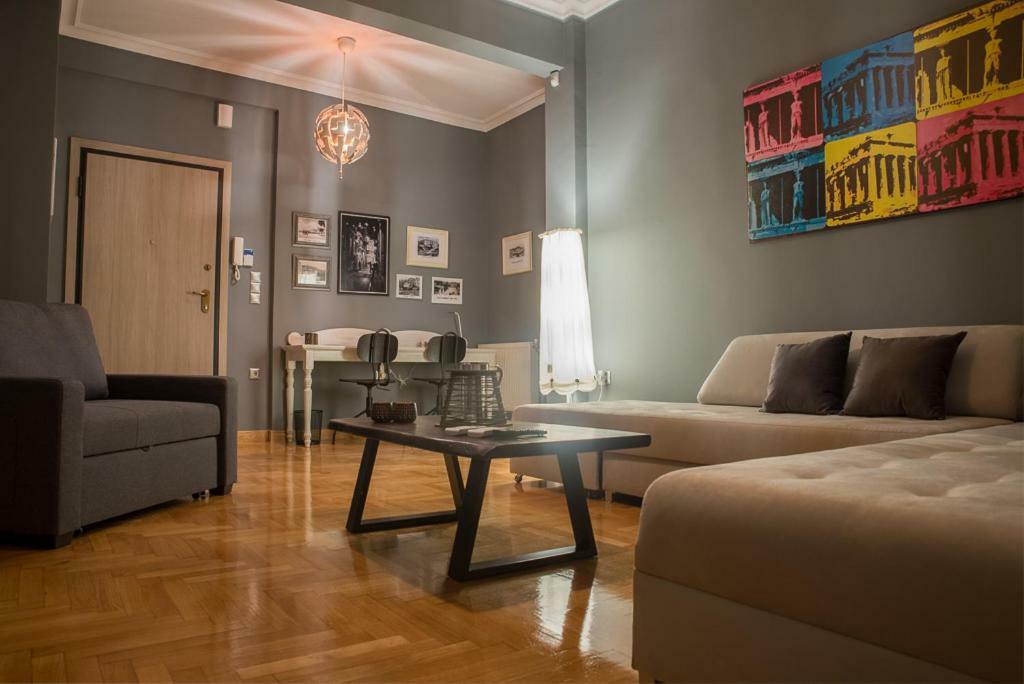 Appartamento Modern & Stylish Apt At The Heart Of Atene Esterno foto