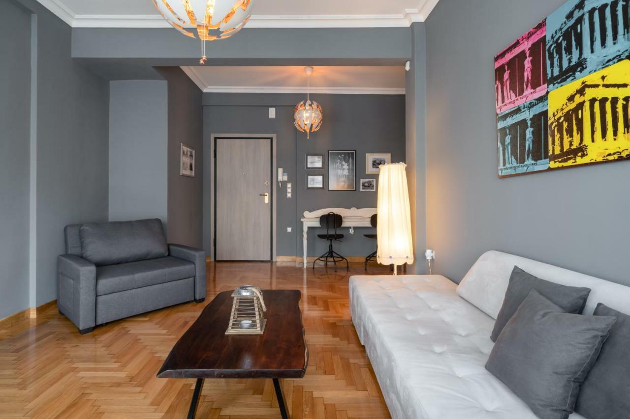 Appartamento Modern & Stylish Apt At The Heart Of Atene Esterno foto